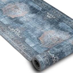 RugsX Anti-Slip Lotus Runner in Grey - Size: 80 cm x 430 cm - thumbnail 2