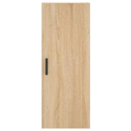 Berkfield Home Highboard Sonoma Oak 34.5x34x180 cm Engineered Wood in Light Tan - thumbnail 8