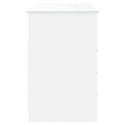 Berkfield Home Desk with Drawers White 102x50x76 cm Engineered Wood - Size: 102 x 50 x 76 cm - thumbnail 6