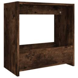 Berkfield Home Side Table Smoked Oak 50x26x50 cm Engineered Wood in Brown - Size: 50 x 26 x 50 cm - thumbnail 2