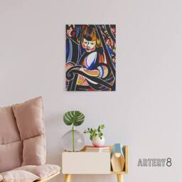 "Artery8 Child in Rocker Portrait Henry Lyman Sayen Canvas Wall Art Print - Size: W12"" x H16""" - thumbnail 3
