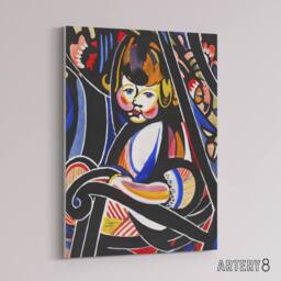 "Artery8 Child in Rocker Portrait Henry Lyman Sayen Canvas Wall Art Print - Size: W12"" x H16""" - thumbnail 2