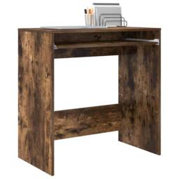 Berkfield Home Modern Computer Desk Smoked oak Particle board Compact Simple in Brown