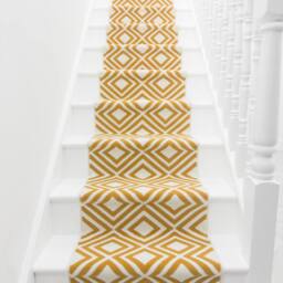 runrug Stair Runner Carpet for Staircases - Soft & Comfy, 9mm - 'Kilim' in Light Beige - Size: 60 cm x 450 cm - thumbnail 3