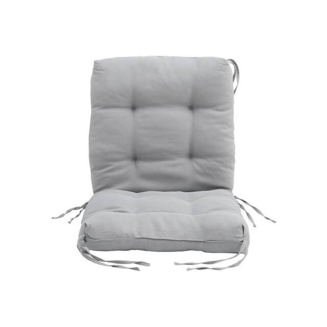 Kelvenix High Back Cushion Pad Garden light grey - Size: 100 cm x 190 cm - image 1