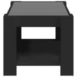Berkfield Home Decorative Coffee Table with LED Black 73x53x45 cm Engineered Wood - Size: 73 x 53 x 45 cm - thumbnail 7