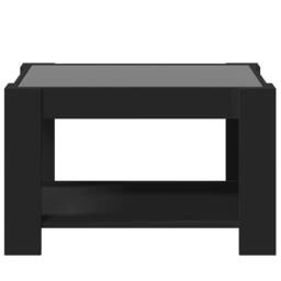 Berkfield Home Decorative Coffee Table with LED Black 73x53x45 cm Engineered Wood - Size: 73 x 53 x 45 cm - thumbnail 6