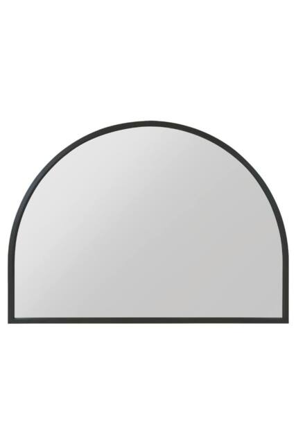 "MirrorOutlet Black Metal Framed Arched Garden Wall Mirror 49"" X 35"" (125CM X 90CM) - Size: 1 Pack" - image 1