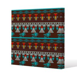 Benjamin Tate Design Ethnic silhouettes (Canvas Print) / 77 x 77 x 4cm in Natural - Size: 77 x 77 x 4 cm - thumbnail 1