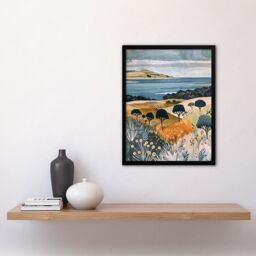 "Artery8 Black Isle Cromarty Scottish Highlands Painting Framed Art Print - Size: W12"" x H16""" - thumbnail 4
