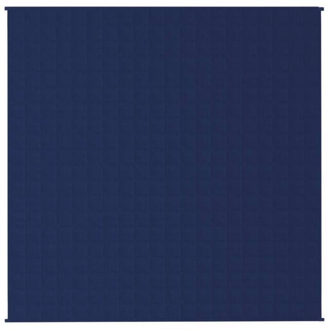Berkfield Home Weighted Blanket Blue 200x200 cm 9 kg Fabric - image 1