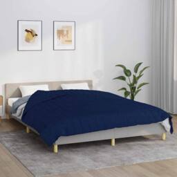 Berkfield Home Weighted Blanket Blue 200x200 cm 9 kg Fabric - thumbnail 2