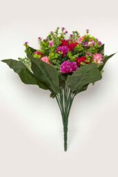 Homescapes Multi Colour Artificial Chrysanthemum Flower Bouquet Arrangement in Pink - thumbnail 5