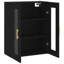 Berkfield Home Wall Mounted Cabinet Black 69.5x34x90 cm - thumbnail 6