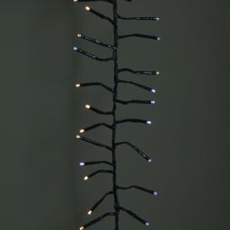 Samuel Alexander 25m 2000 LED Christmas Cluster String Lights with Timer in White & Warm White - thumbnail 7