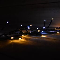 Samuel Alexander 25m 2000 LED Christmas Cluster String Lights with Timer in White & Warm White - thumbnail 4