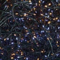 Samuel Alexander 25m 2000 LED Christmas Cluster String Lights with Timer in White & Warm White - thumbnail 6