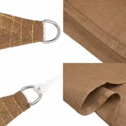 Berkfield Home Sunshade Sail 160 g/m¬≤ Taupe 3x3 m HDPE - thumbnail 6