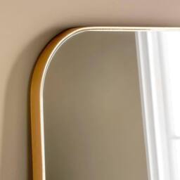 Yearn Mirrors Minimal Large Gold Mantle Mirror 100(w) x 100cm(h) - thumbnail 2