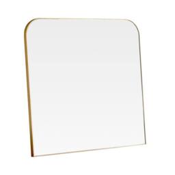 Yearn Mirrors Minimal Large Gold Mantle Mirror 100(w) x 100cm(h) - thumbnail 4