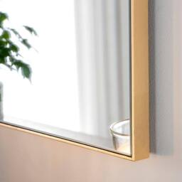 Yearn Mirrors Minimal Large Gold Mantle Mirror 100(w) x 100cm(h) - thumbnail 3