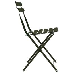 Berkfield Home Outdoor Chairs Dark green Metal Medium Foldable Patio Chair - thumbnail 6