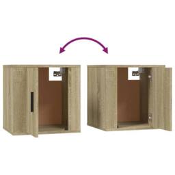 Berkfield Home 3 Piece TV Cabinet Set Sonoma Oak Engineered Wood in Brown - thumbnail 7