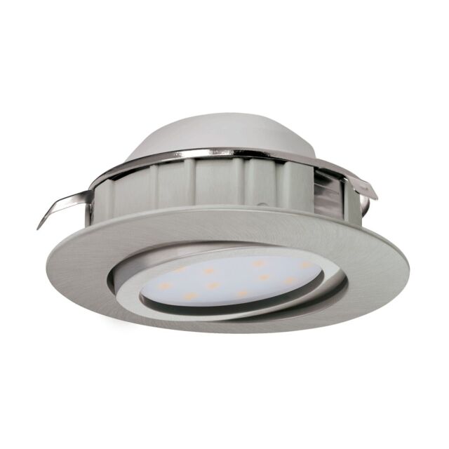 Loops Wall / Ceiling Flush Downlight Satin Nickel Plastic 6W Built in LED in Metallics - image 1