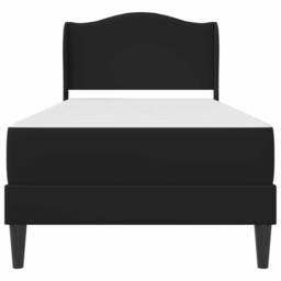 Berkfield Home Bed Frame with Headboard Black 90 x 190 cm Faux Leather - thumbnail 6
