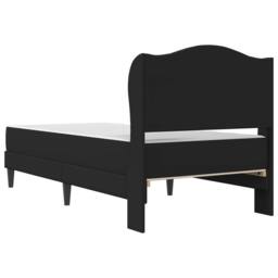 Berkfield Home Bed Frame with Headboard Black 90 x 190 cm Faux Leather - thumbnail 8