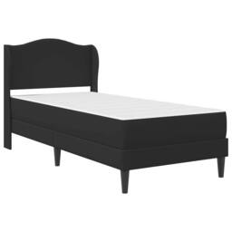 Berkfield Home Bed Frame with Headboard Black 90 x 190 cm Faux Leather - thumbnail 3