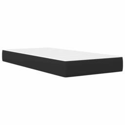 Berkfield Home Bed Frame with Headboard Black 90 x 190 cm Faux Leather - thumbnail 5