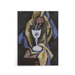 "Artery8 Still Life No 15 Flower in Goblet Hartley Canvas Wall Art in Grey - Size: W18"" x H24""" - thumbnail 1