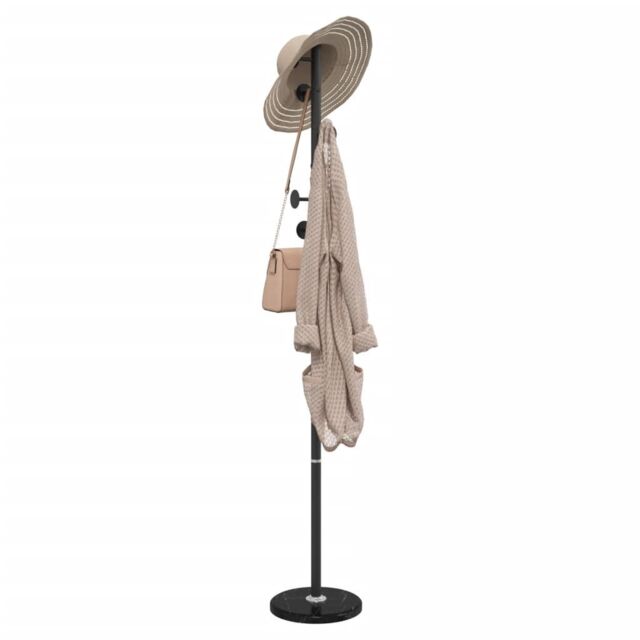 Berkfield Home Coat Stand Black 176 cm Powder-coated Iron - image 1