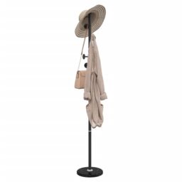 Berkfield Home Coat Stand Black 176 cm Powder-coated Iron