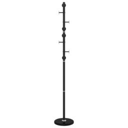 Berkfield Home Coat Stand Black 176 cm Powder-coated Iron - thumbnail 5