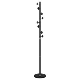 Berkfield Home Coat Stand Black 176 cm Powder-coated Iron - thumbnail 2