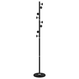 Berkfield Home Coat Stand Black 176 cm Powder-coated Iron - thumbnail 6