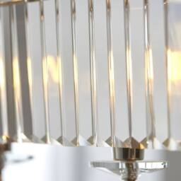 Netlighting Ascoli Bar Pendant & Cut Glass 4 x 6W LED E14 in Grey - thumbnail 5