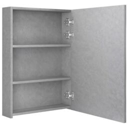 Berkfield Home LED Bathroom Mirror Cabinet Concrete Grey 50x13x70 cm - Size: 50 x 13 x 70 cm - thumbnail 5