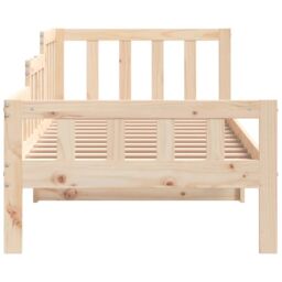 Berkfield Home Day Bed 80x200 cm Solid Wood Pine in Brown - thumbnail 6