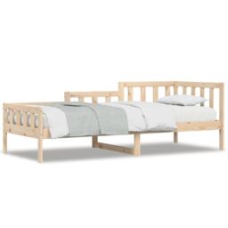 Berkfield Home Day Bed 80x200 cm Solid Wood Pine in Brown - thumbnail 2