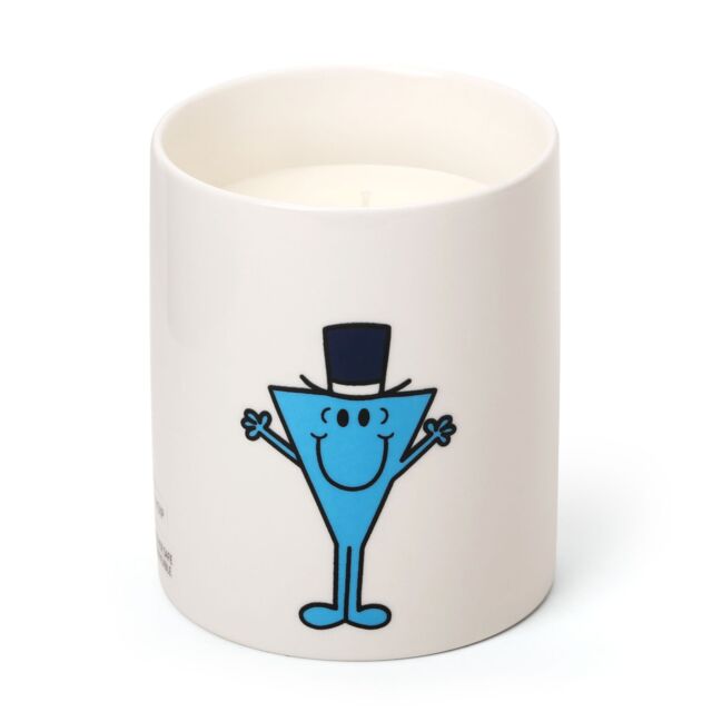 Mr. Men And Little Miss Mr Cool Quoted Peppermint& Eucalptus Scented Candle in Blue - Size: Medium - image 1