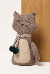 Homescapes Cat Door Stop - Set of 2 - Animal Door Stops in Brown - thumbnail 6