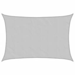 Berkfield Home Sun Shade Sail Light Grey 4.5x3.5 m 100% Polyester Oxford - thumbnail 2
