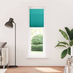 Berkfield Home Pleated Blind Petrol Green 55x200 cm Fabric Width 54.4 cm Polyester