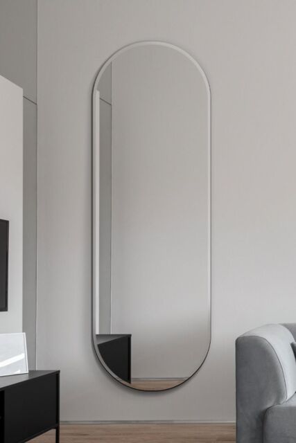 "MirrorOutlet Frameless Pond Wall Mirror 71"" X 26"" (180x65CM) in Silver - Size: 1 Pack" - image 1