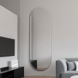 "MirrorOutlet Frameless Pond Wall Mirror 71"" X 26"" (180x65CM) in Silver - Size: 1 Pack" - thumbnail 6