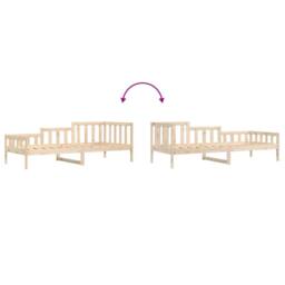 Berkfield Home Day Bed 90x190 cm Solid Wood Pine in Light Tan - thumbnail 8