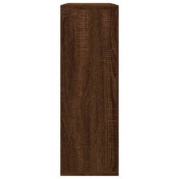 Berkfield Home Wall Shelf Brown Oak 104x20x58.5 cm Engineered Wood - thumbnail 4